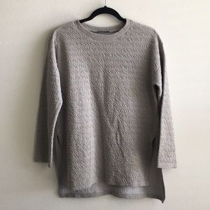 ZARA Grey Oversized Pullover Sweater S